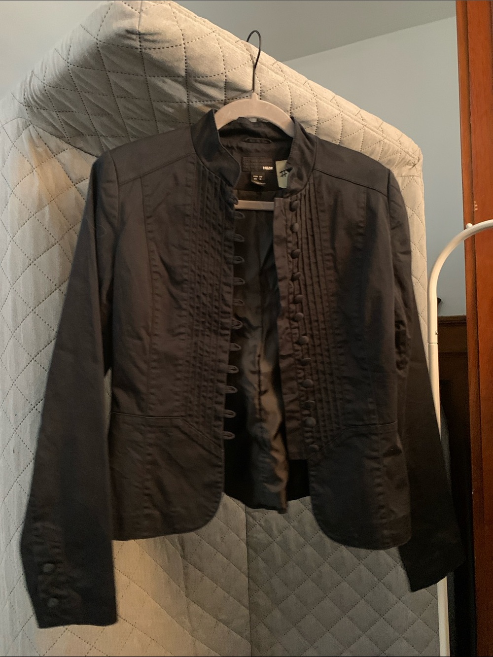 H&M Black Military-Inspired Blazer